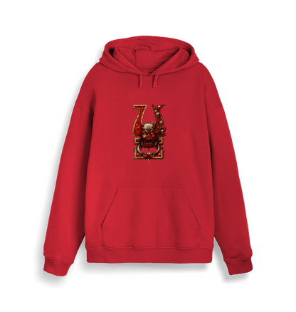 Red Printed Sweater Front