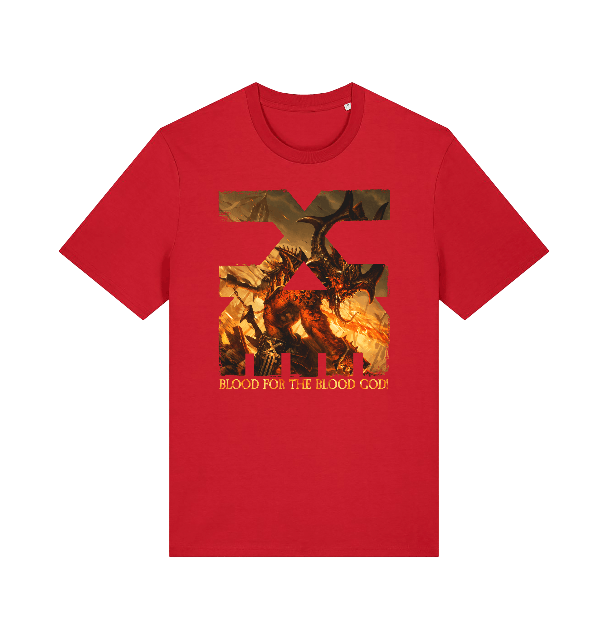 Red Printed T-shirt Front