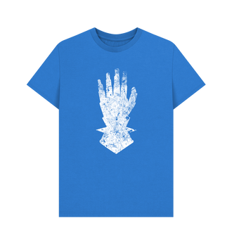 Bright Blue Iron Hands Battleworn Insignia T Shirt