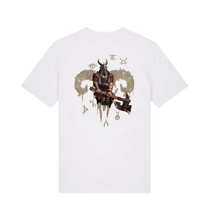 White Printed T-shirt Back