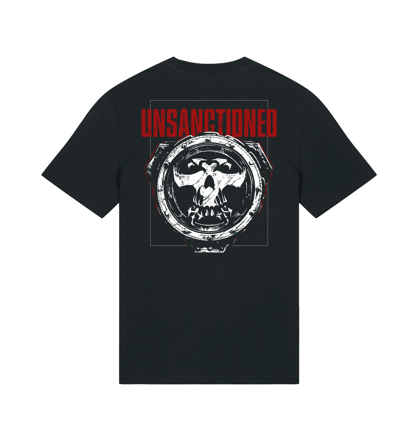 Black Printed T-shirt Back