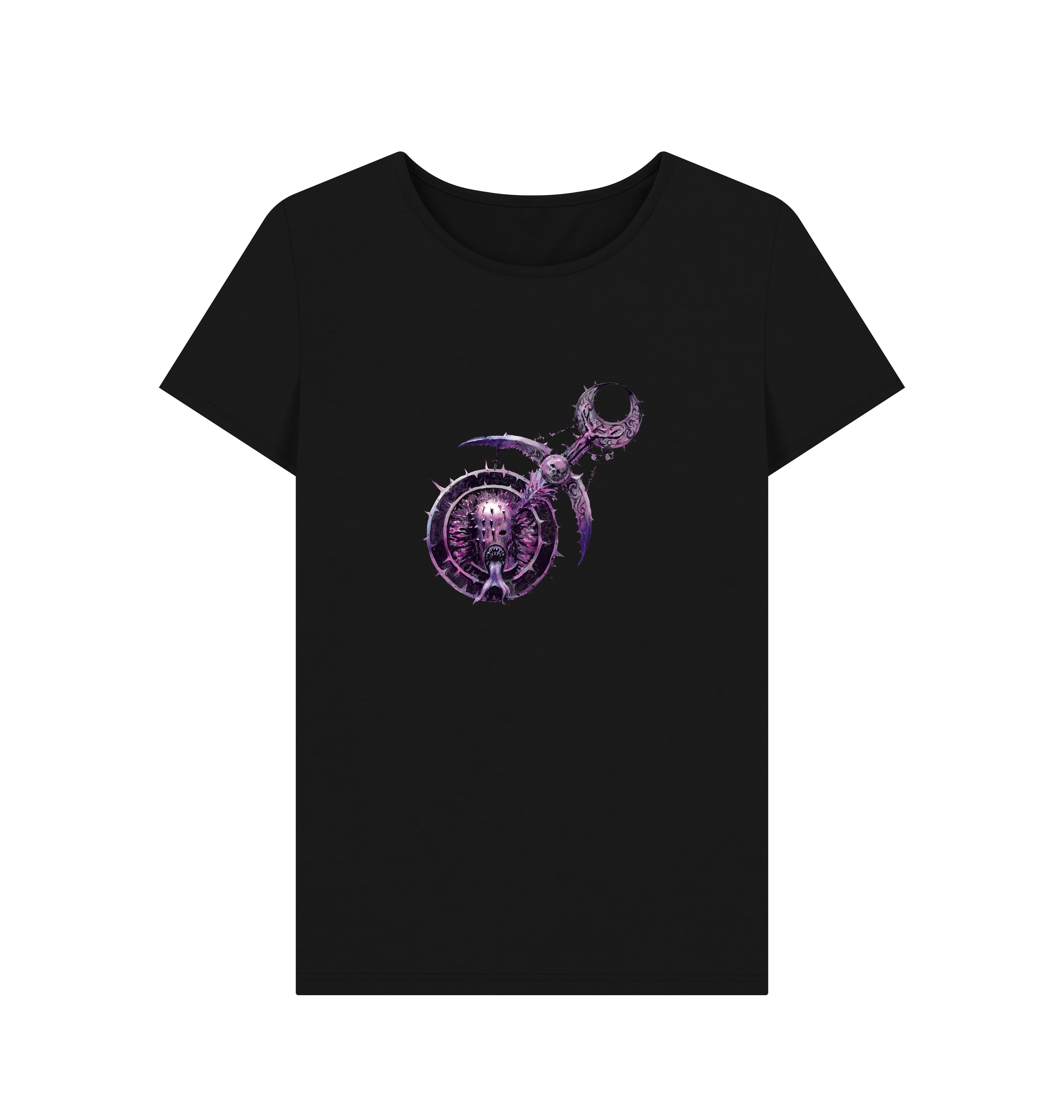 Black Hedonites of Slaanesh Logo Fitted T Shirt