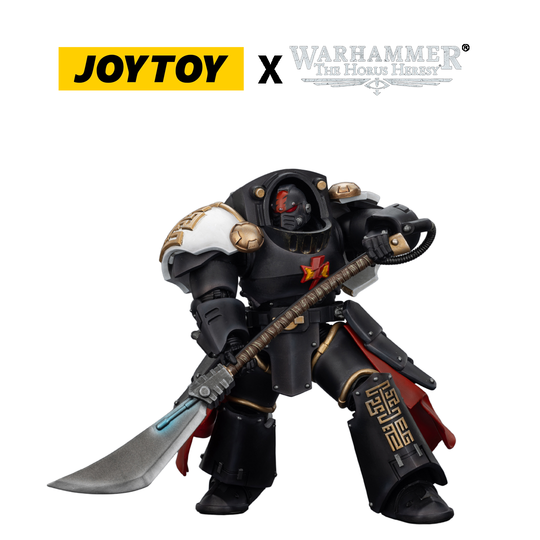 JoyToy Warhammer The Horus Heresy Action Figure - White Scars, Ebon Keshig Kharash 2 with Power Glaive (1/18 Scale) Preorder