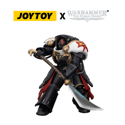 JoyToy Warhammer The Horus Heresy Action Figure - White Scars, Ebon Keshig Terminator 1 with Power Glaive (1/18 Scale) Preorder