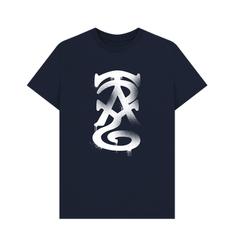 Navy Blue Lumineth Realm-lords Graffiti Insignia T Shirt