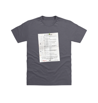 Charcoal Guardsmen Daily Schedule T Shirt