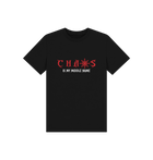 Black Chaos Is My Middle Name Kids Black T Shirt