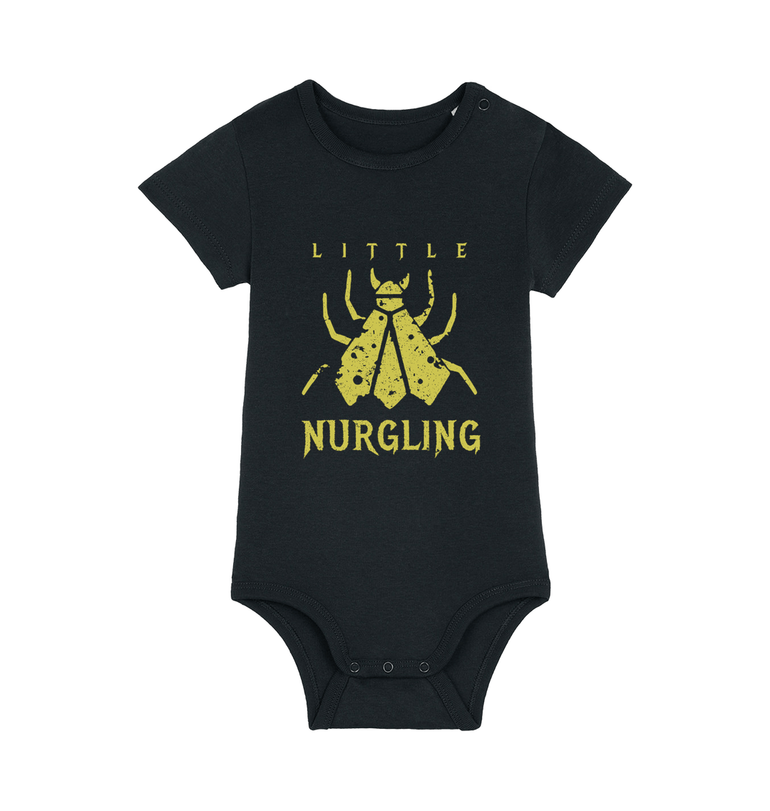 Black Printed baby grow
