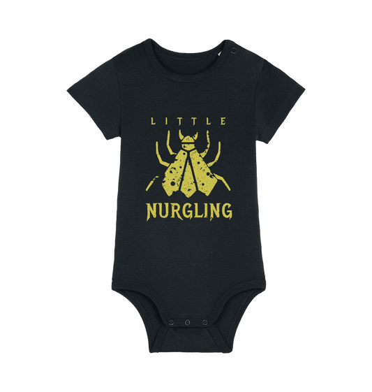 Black Printed baby grow