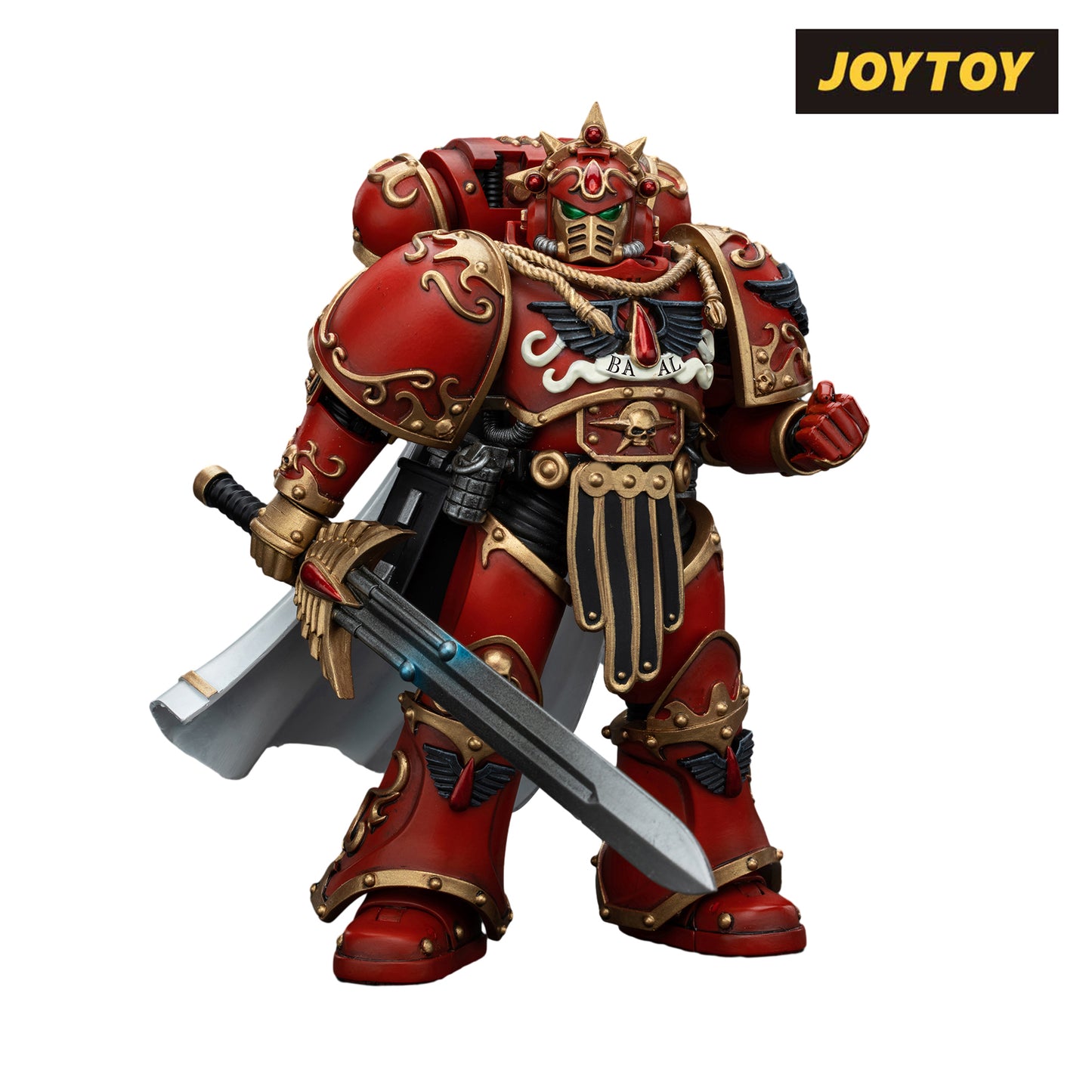 JoyToy Warhammer The Horus Heresy Action Figure - Blood Angels, Legion Praetor with Paragon Blade (1/18 Scale)