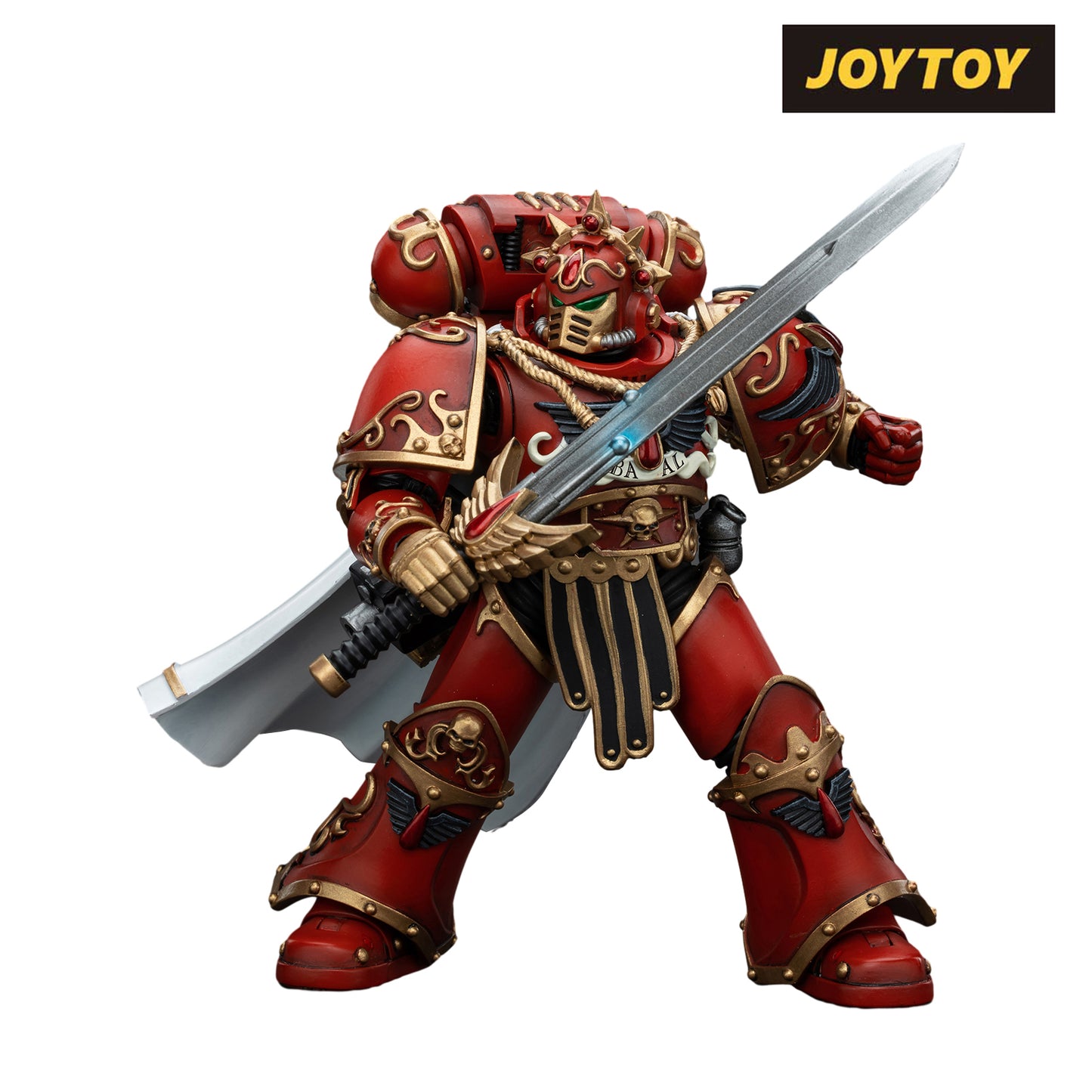 JoyToy Warhammer The Horus Heresy Action Figure - Blood Angels, Legion Praetor with Paragon Blade (1/18 Scale)