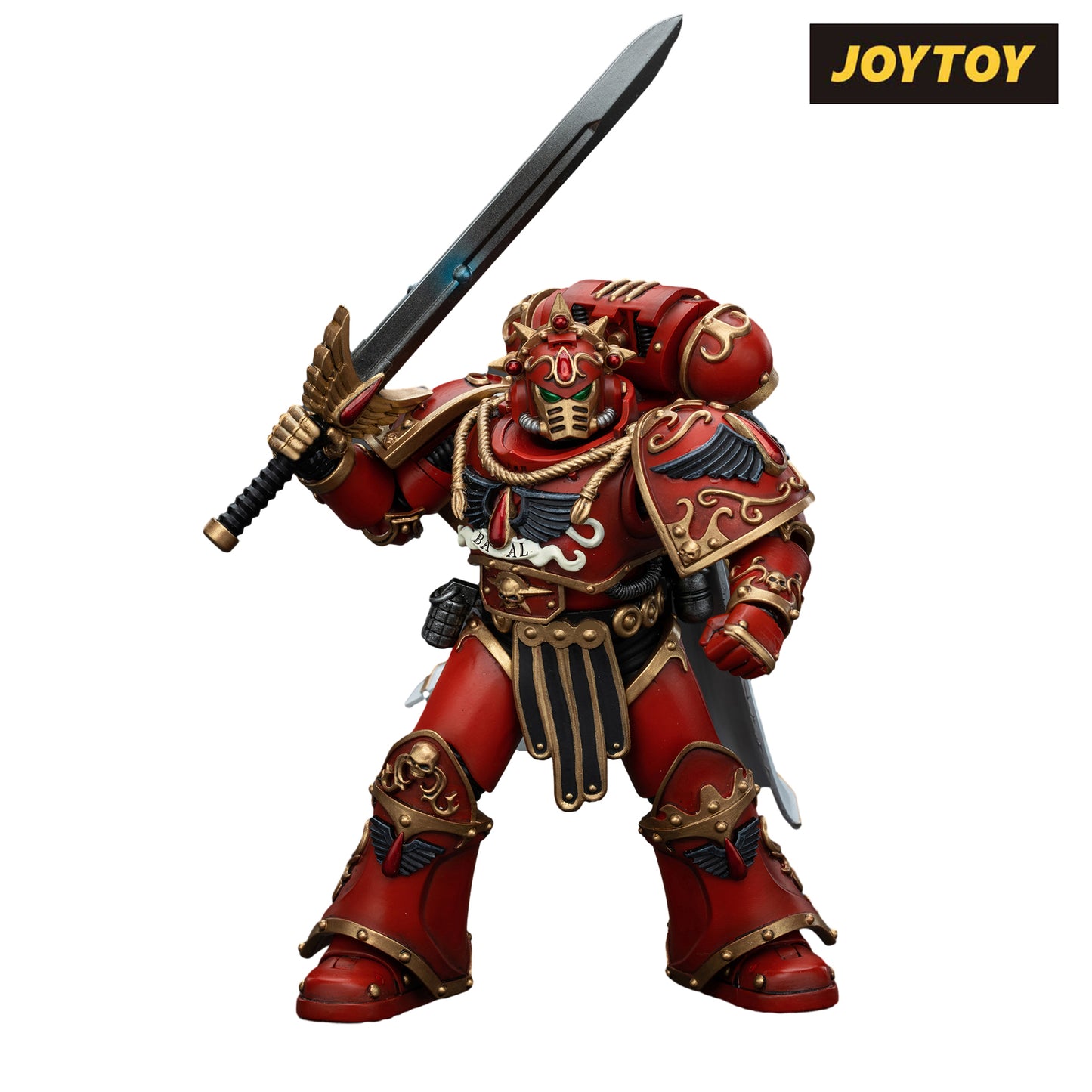 JoyToy Warhammer The Horus Heresy Action Figure - Blood Angels, Legion Praetor with Paragon Blade (1/18 Scale)