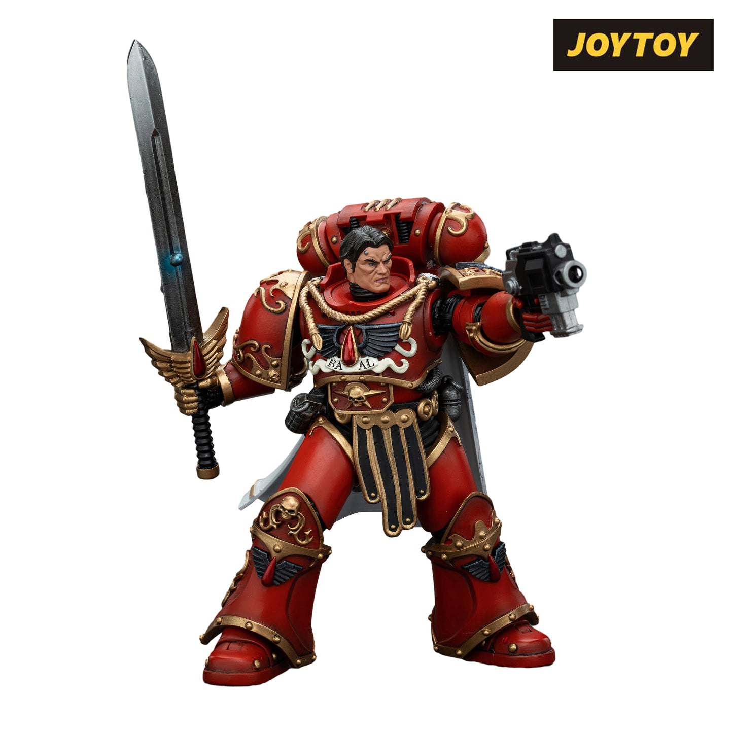 JoyToy Warhammer The Horus Heresy Action Figure - Blood Angels, Legion Praetor with Paragon Blade (1/18 Scale)