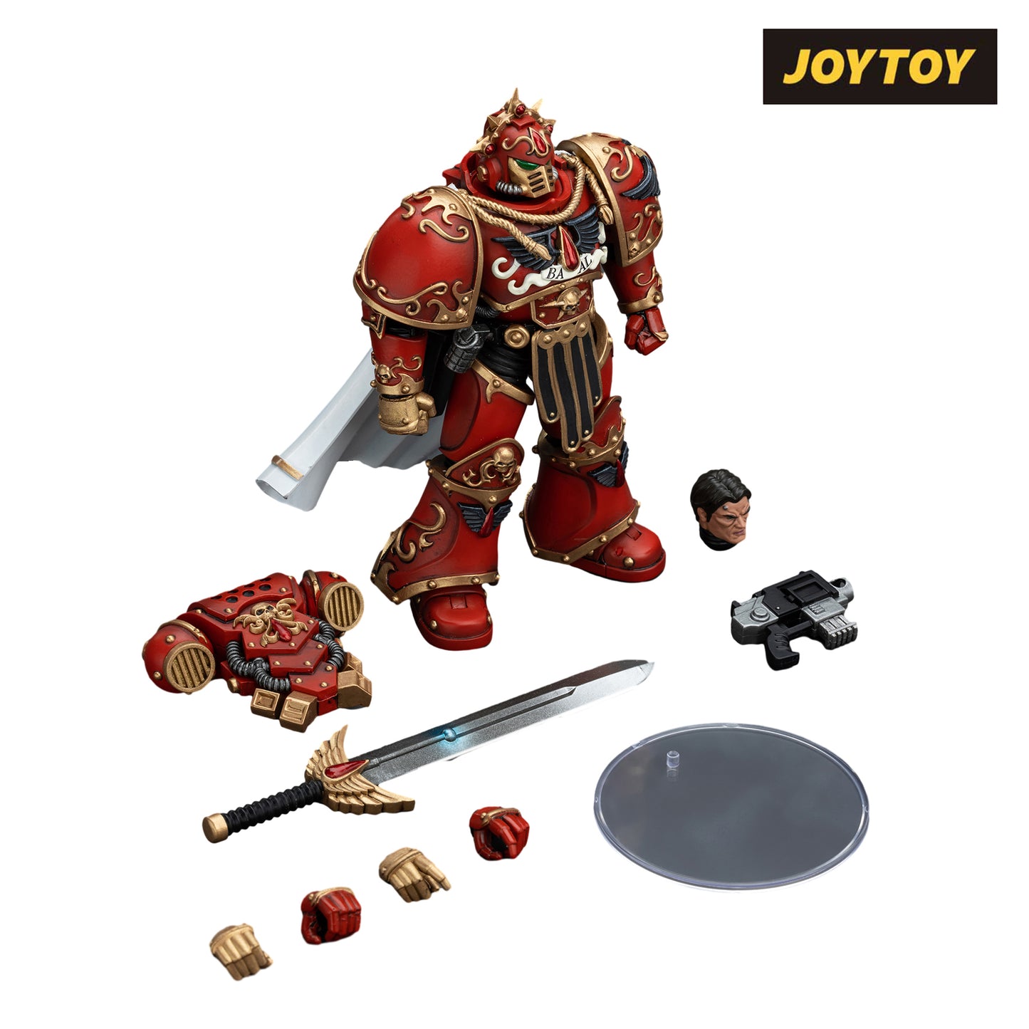 JoyToy Warhammer The Horus Heresy Action Figure - Blood Angels, Legion Praetor with Paragon Blade (1/18 Scale)