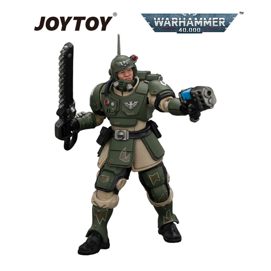 JOYTOY Warhammer 40,000 - Astra Militarum Kasrkin 1 with Chainsword and Plasma Pistol  (1/18 Scale) Preorder