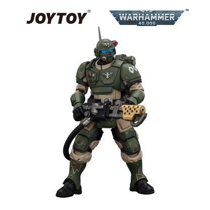 JOYTOY Warhammer 40,000 - Astra Militarum Kasrkin 2 with Flamer (1/18 Scale) Preorder