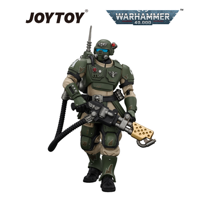 JOYTOY Warhammer 40,000 - Astra Militarum Kasrkin 2 with Flamer (1/18 Scale) Preorder