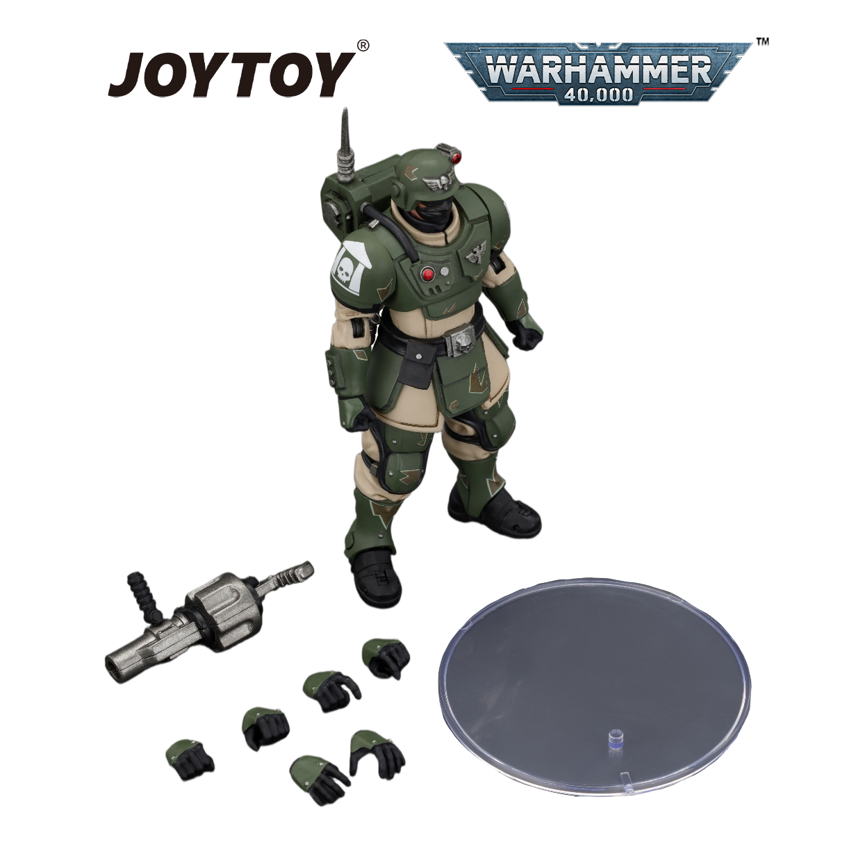 JOYTOY Warhammer 40,000 - Astra Militarum Kasrkin 5 with Grenade Launcher (1/18 Scale) Preorder