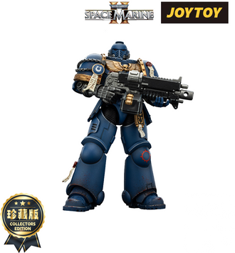 JoyToy Warhammer 40,000: Space Marine 2 Action Figure - Ultramarines, Brother Chairon - Collector’s Edition (1/18 Scale) Preorder
