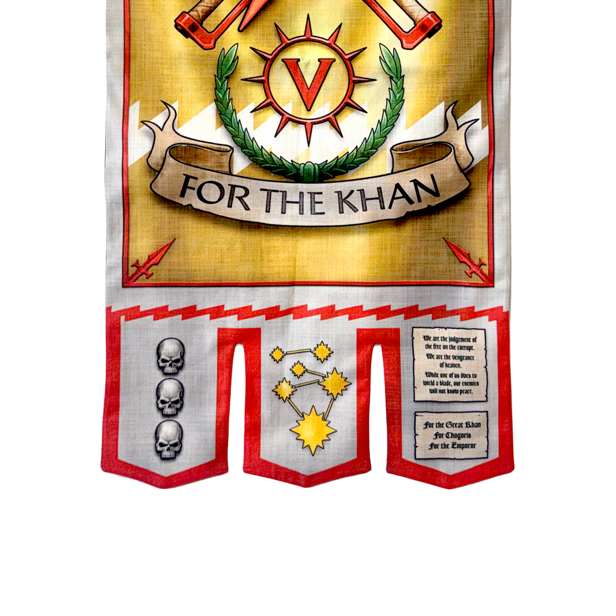 Warhammer 40,000: White Scars Chapter Banner - Preorder USA