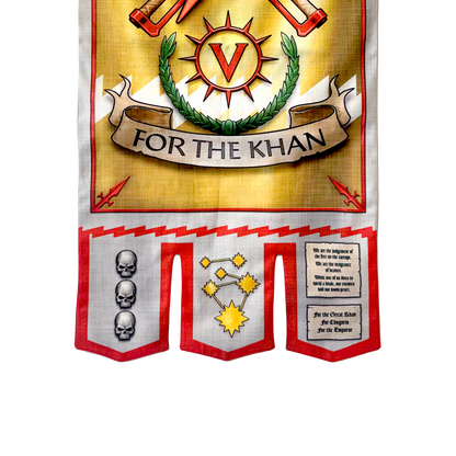 Warhammer 40,000: White Scars Chapter Banner - Preorder USA