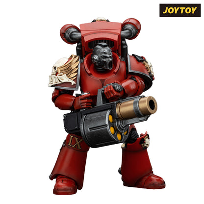 JoyToy Warhammer The Horus Heresy Action Figure - Blood Angels, Angel's Tears Erelim with Angel's Tears Grenade Launcher (1/18 Scale)