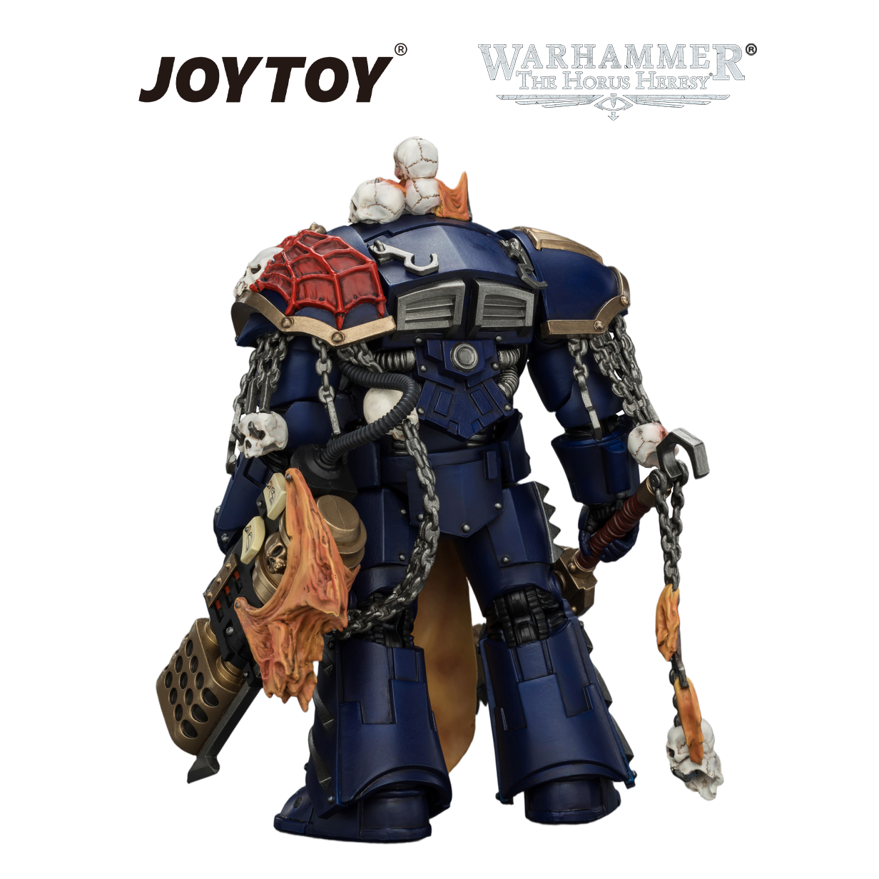 JOYTOY Warhammer The Horus Heresy - Night Lords, Contekar Terminator Dissident with Chainblade & Heavy Flamer (1/18 Scale) Preorder