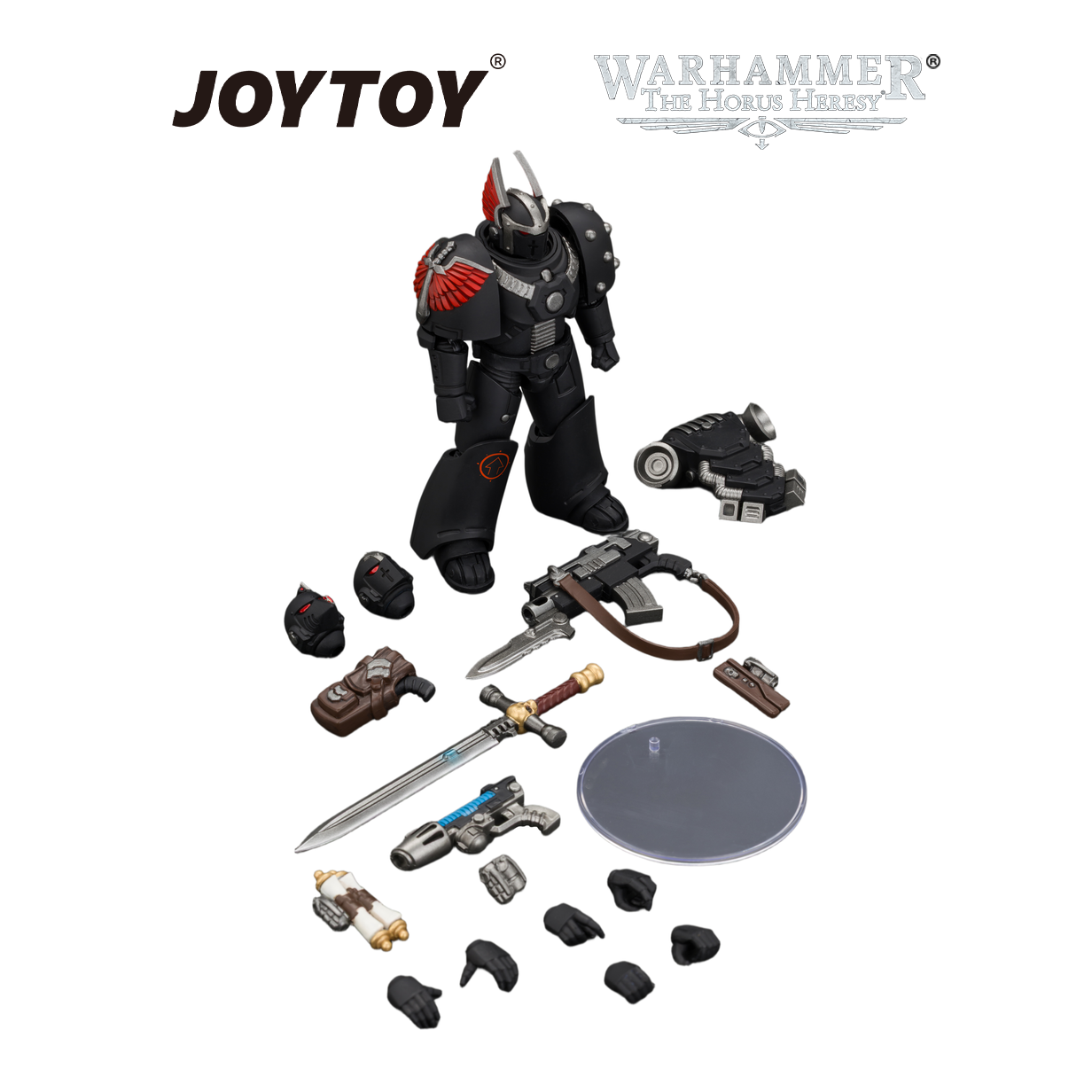 JOYTOY Warhammer The Horus Heresy - Dark Angels, MKVI Tactical Sergeant  with Power Sword and Plasma Pistol (1/18 Scale) Preorder
