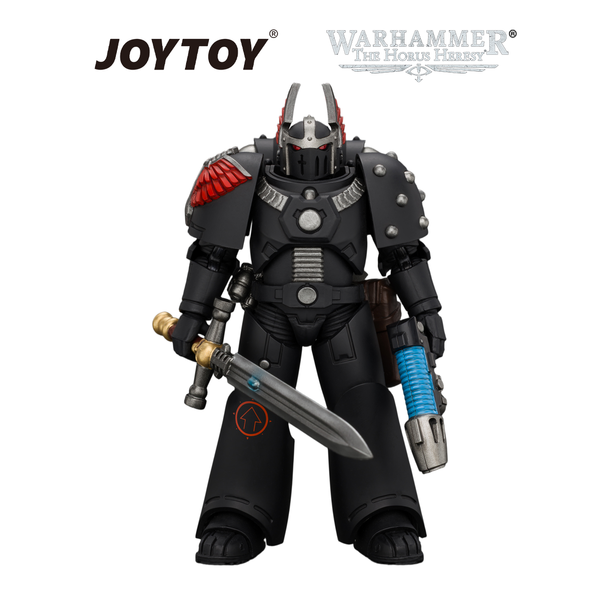 JOYTOY Warhammer The Horus Heresy - Dark Angels, MKVI Tactical Sergeant  with Power Sword and Plasma Pistol (1/18 Scale) Preorder