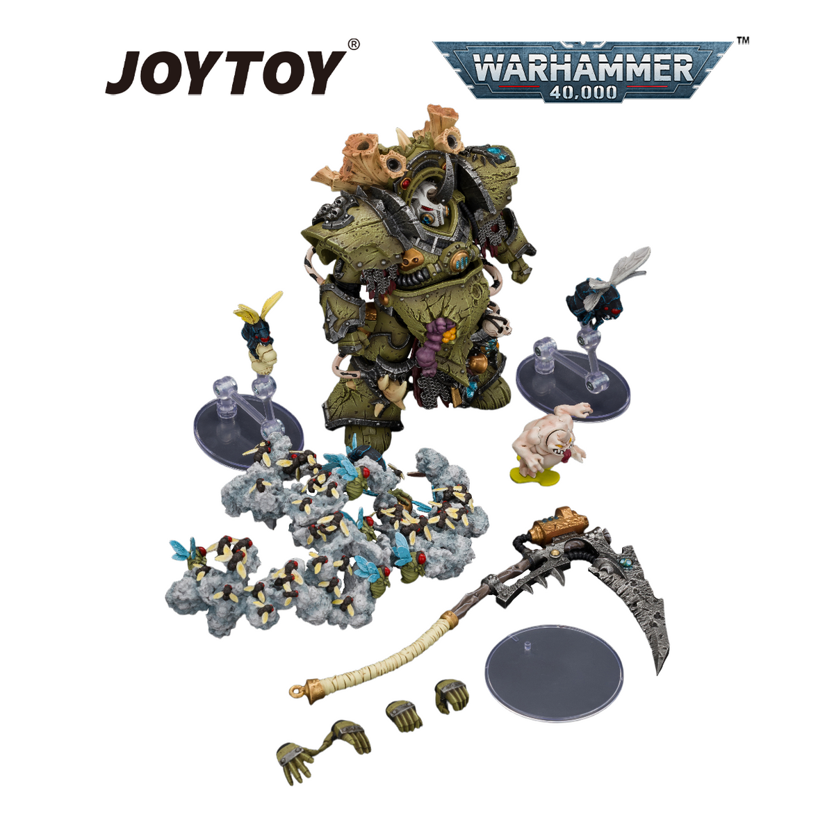 JOYTOY Warhammer 40,000 - Death Guard, Typhus, Herald of the Plague God (1/18 Scale) Preorder