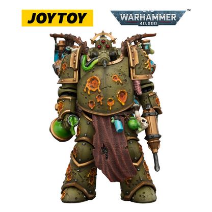 JOYTOY Warhammer 40,000 - Death Guard, Biologus Putrifier with Injector Pistol and Hyper Blight Grenades (1/18 Scale)