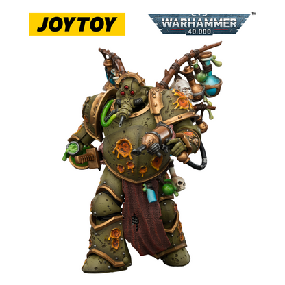 JOYTOY Warhammer 40,000 - Death Guard, Biologus Putrifier with Injector Pistol and Hyper Blight Grenades (1/18 Scale)
