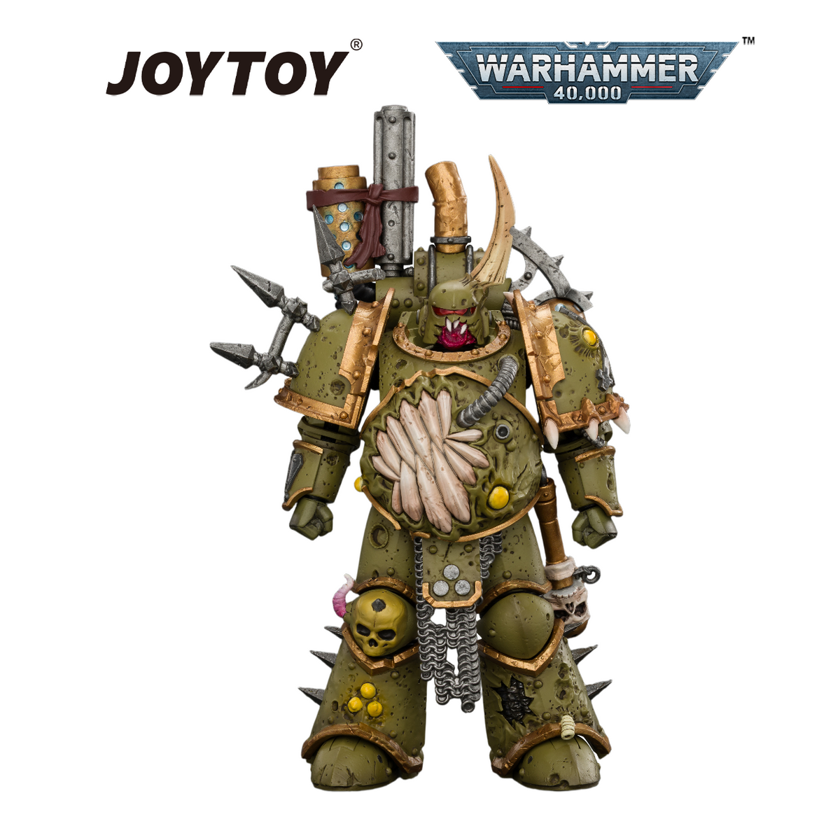 JOYTOY Warhammer 40,000 - Death Guard, Plague Marine (1/18 Scale) Preorder