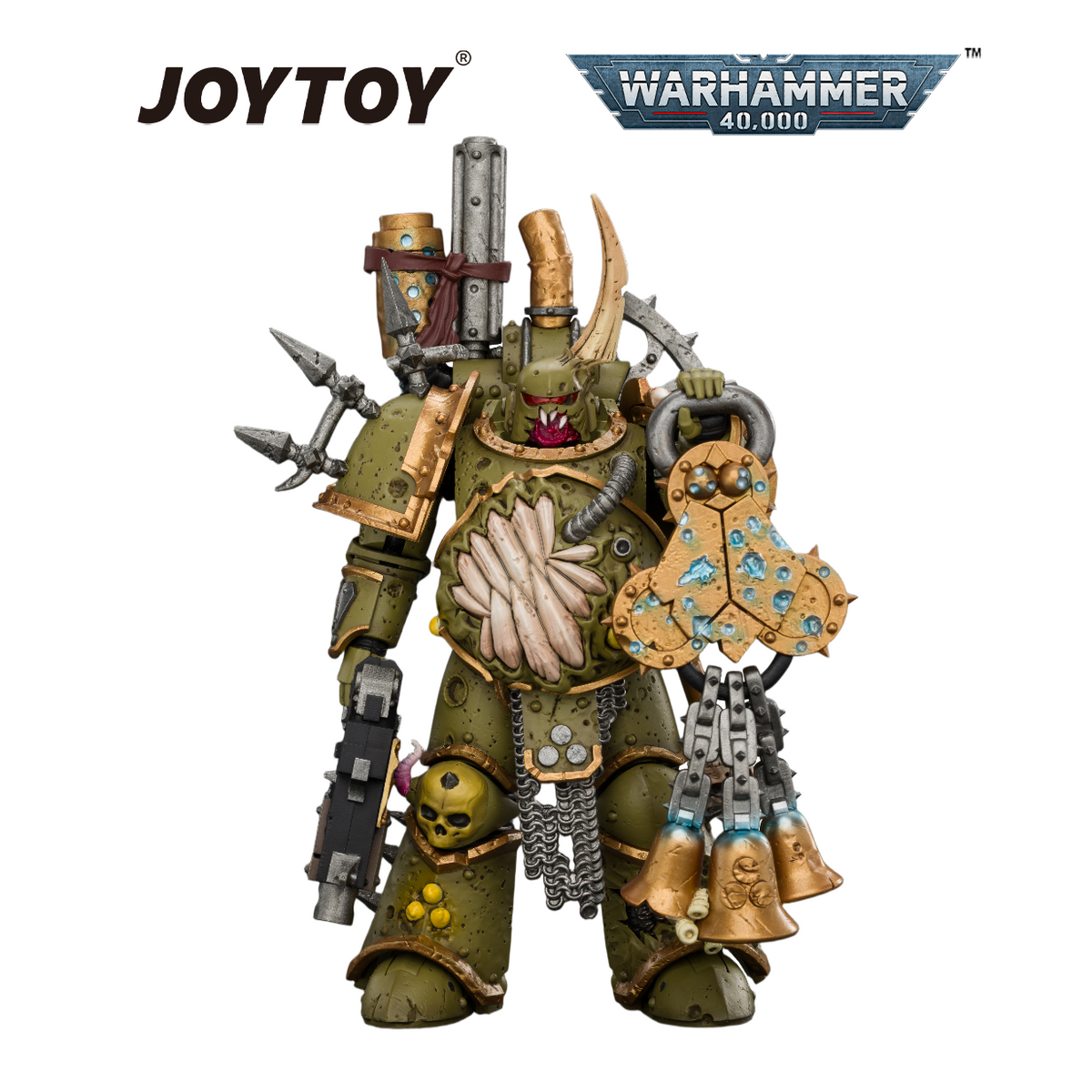 JOYTOY Warhammer 40,000 - Death Guard, Plague Marine (1/18 Scale) Preorder