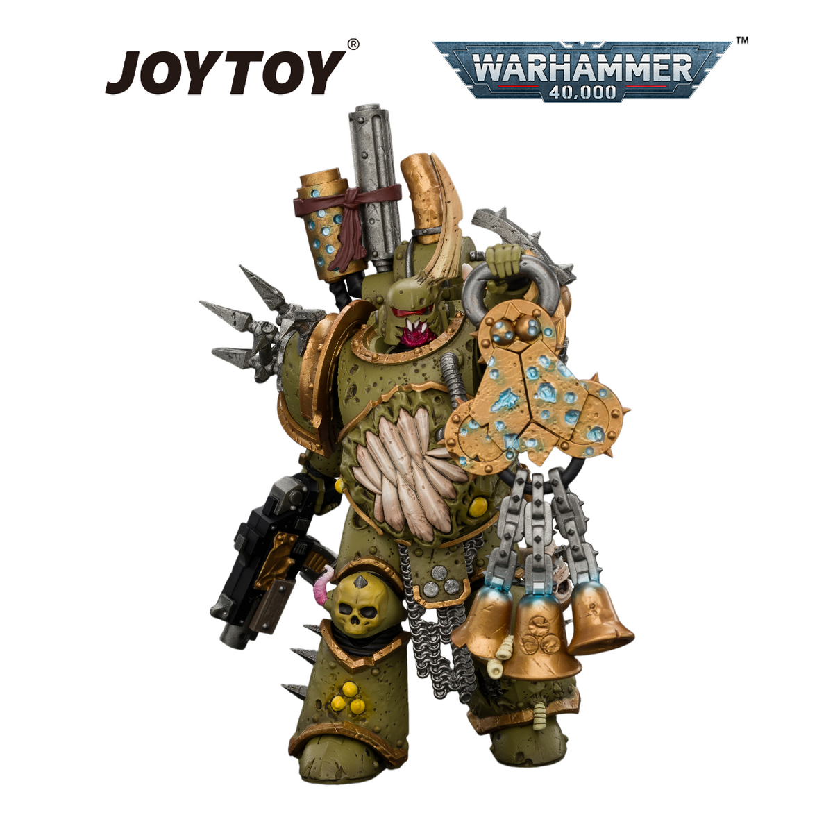 JOYTOY Warhammer 40,000 - Death Guard, Plague Marine (1/18 Scale) Preorder