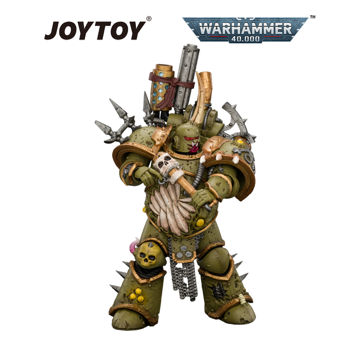 JOYTOY Warhammer 40,000 - Death Guard, Plague Marine (1/18 Scale) Preorder