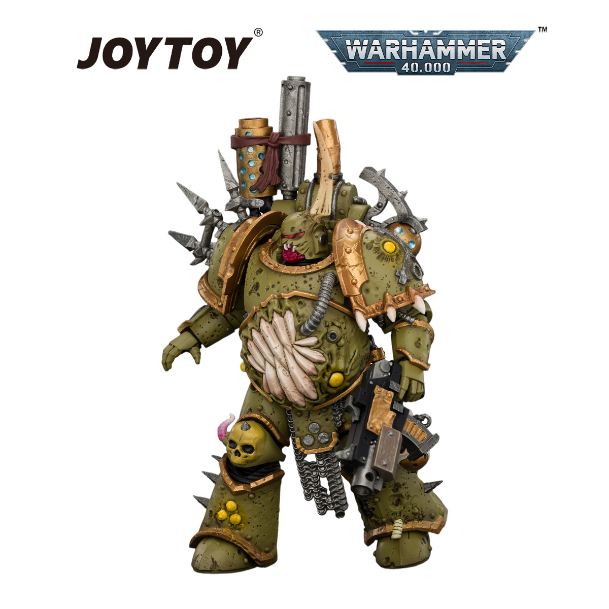 JOYTOY Warhammer 40,000 - Death Guard, Plague Marine (1/18 Scale) Preorder