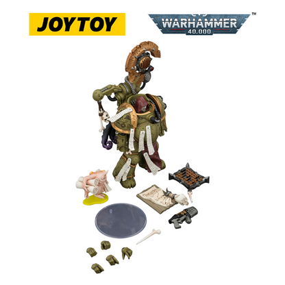 JOYTOY Warhammer 40,000 - Death Guard Tallyman with Plasma Pistol (1/18 Scale)