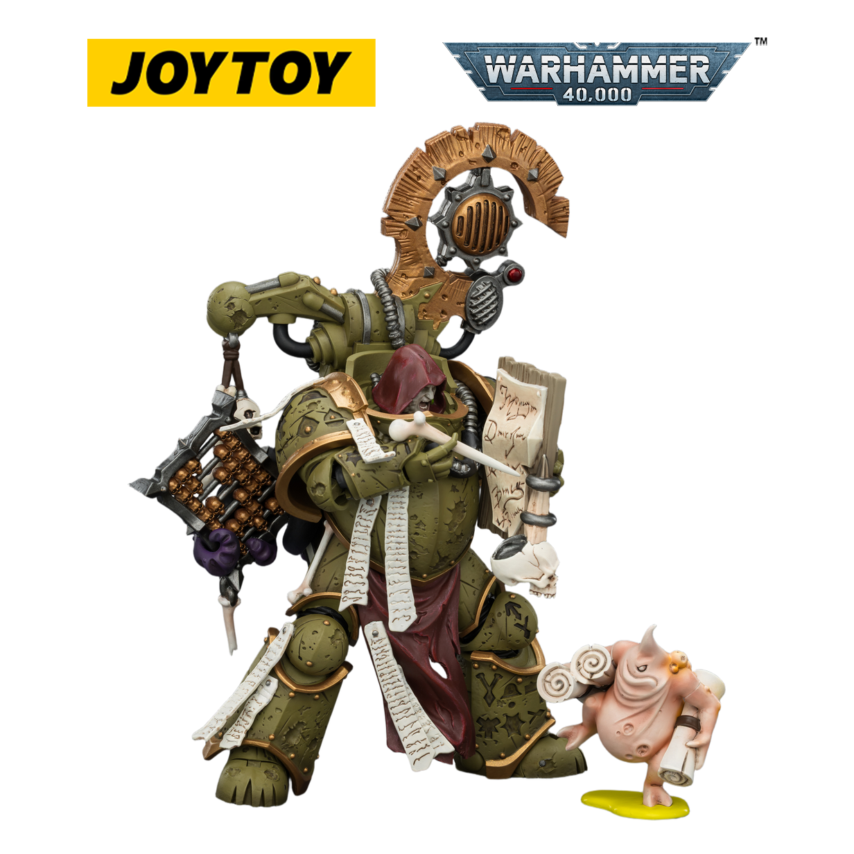 JOYTOY Warhammer 40,000 - Death Guard Tallyman with Plasma Pistol (1/18 Scale)