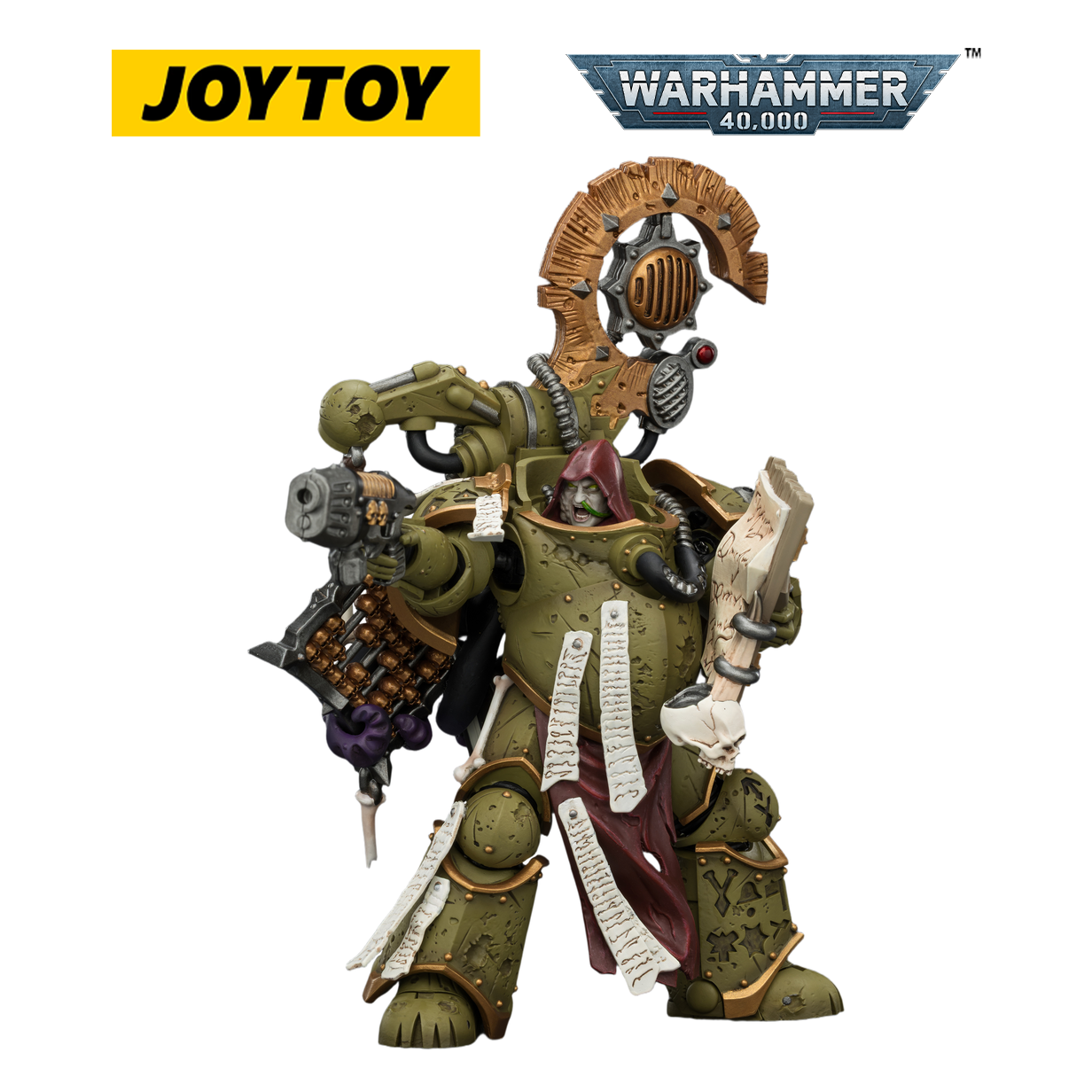 JOYTOY Warhammer 40,000 - Death Guard Tallyman with Plasma Pistol (1/18 Scale)