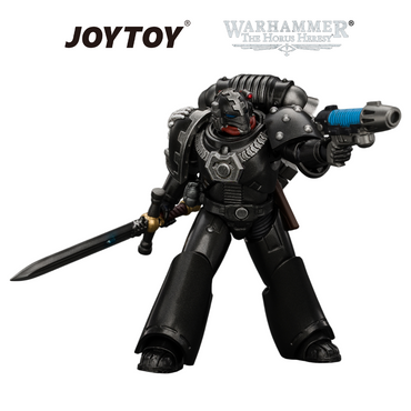 JOYTOY Warhammer The Horus Heresy - Iron Hands, MKVI Tactical Sergeant (1/18 Scale) Preorder