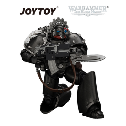 JOYTOY Warhammer The Horus Heresy - Iron Hands, MKVI Tactical Sergeant (1/18 Scale) Preorder