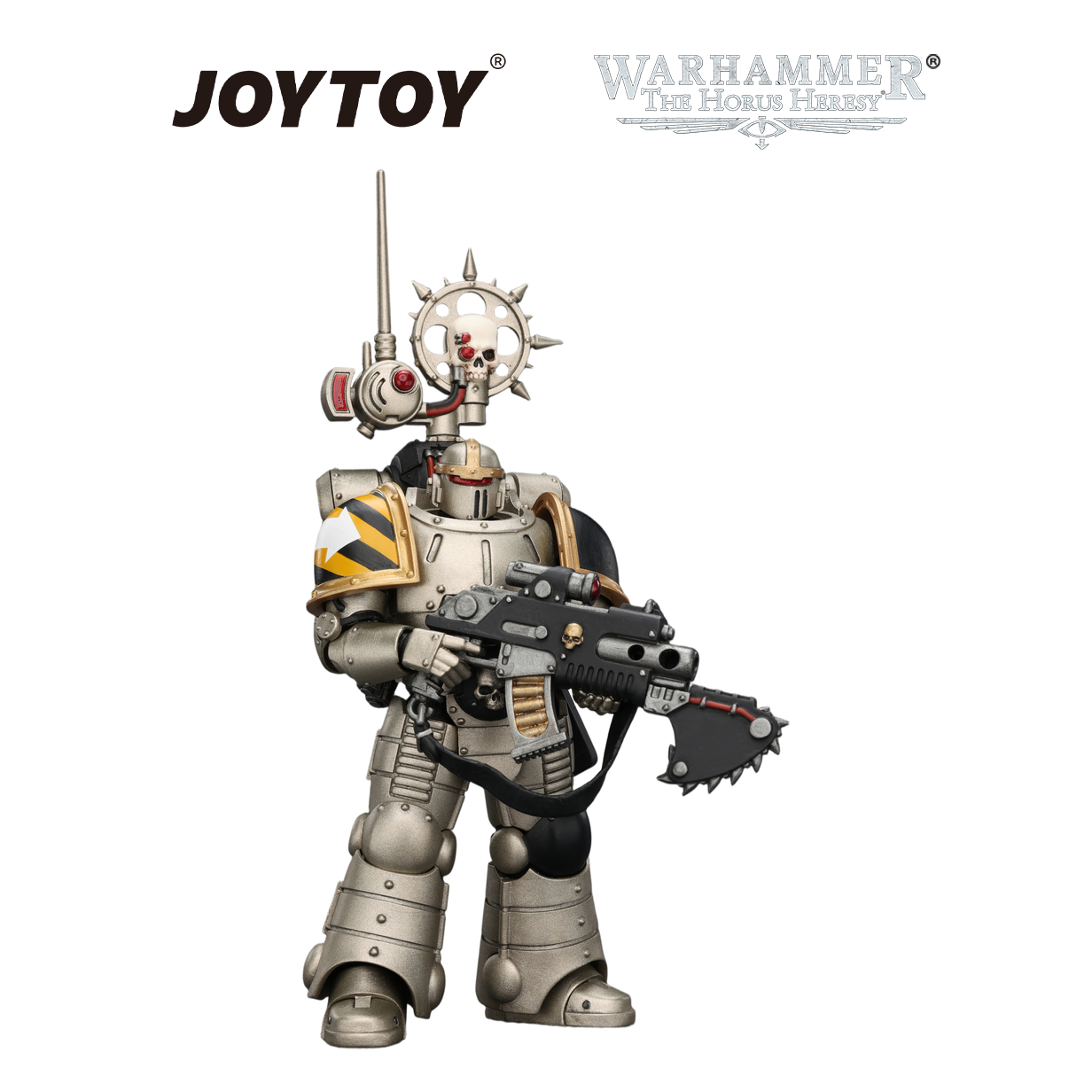JOYTOY Warhammer The Horus Heresy - Iron Warriors, MkII Legionary 2 with Bolter and Bolt Pistol (1/18 Scale) Preorder
