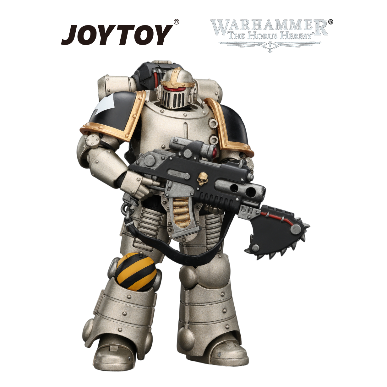 JOYTOY Warhammer The Horus Heresy - Iron Warriors, MkII Legionary 3 with Bolter and Bolt Pistol (1/18 Scale) Preorder