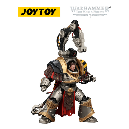 JOYTOY Warhammer The Horus Heresy - Iron Warriors, Warsmith with Graviton Crusher Hammer (1/18 Scale)