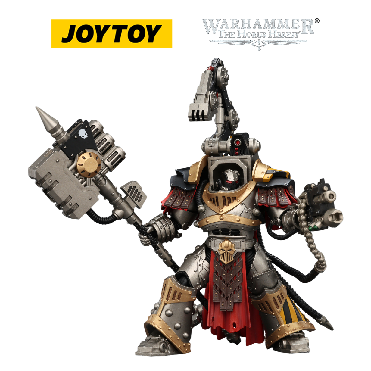 JOYTOY Warhammer The Horus Heresy - Iron Warriors, Warsmith with Graviton Crusher Hammer (1/18 Scale)