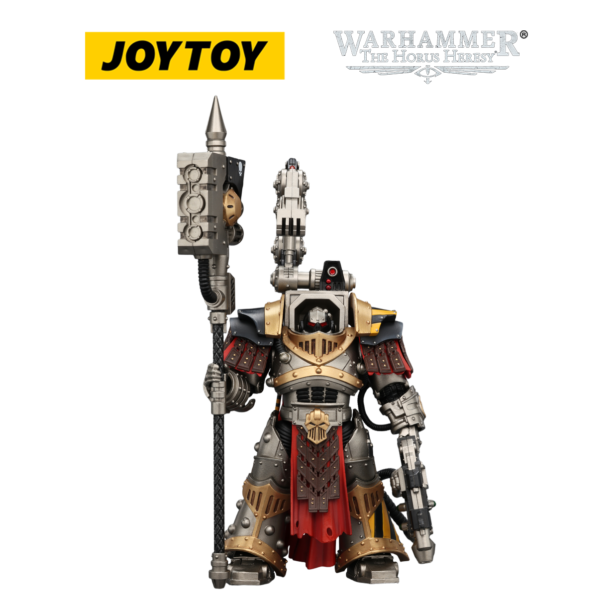 JOYTOY Warhammer The Horus Heresy - Iron Warriors, Warsmith with Graviton Crusher Hammer (1/18 Scale)