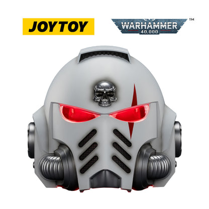 JOYTOY Warhammer 40,000: White Scars Mk X Helmet and Display Stand (1/1 Scale)