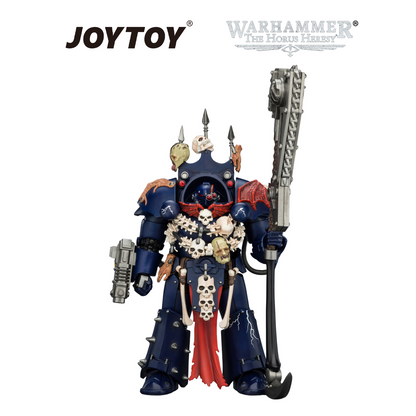 JOYTOY Warhammer The Horus Heresy - Night Lords, Legion Praetor in Tartaros Terminator Armour with Volkite Charger, Headsman’s Axe & Trophies of Judgement (1/18 Scale)