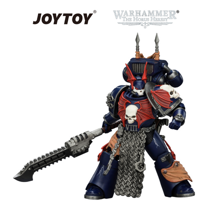 JOYTOY Warhammer The Horus Heresy - Night Lords, Legion Praetor with Jump Pack, Bolt Pistol and Chainglaive (1/18 Scale)